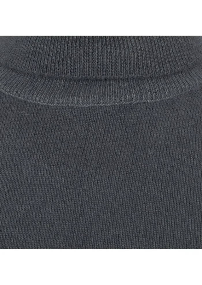 WOOL & CO WOOL & CO | ROLLKRAGENPULLOVER WOLLE GRAU Outlet