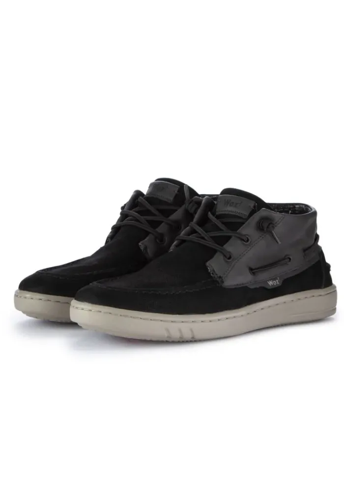 WOZ? | SCHNÜRSCHUHE SAM NABUCK SCHWARZ Sale